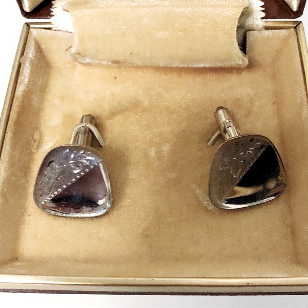 Vintage Sterling Silver Cuff Links
